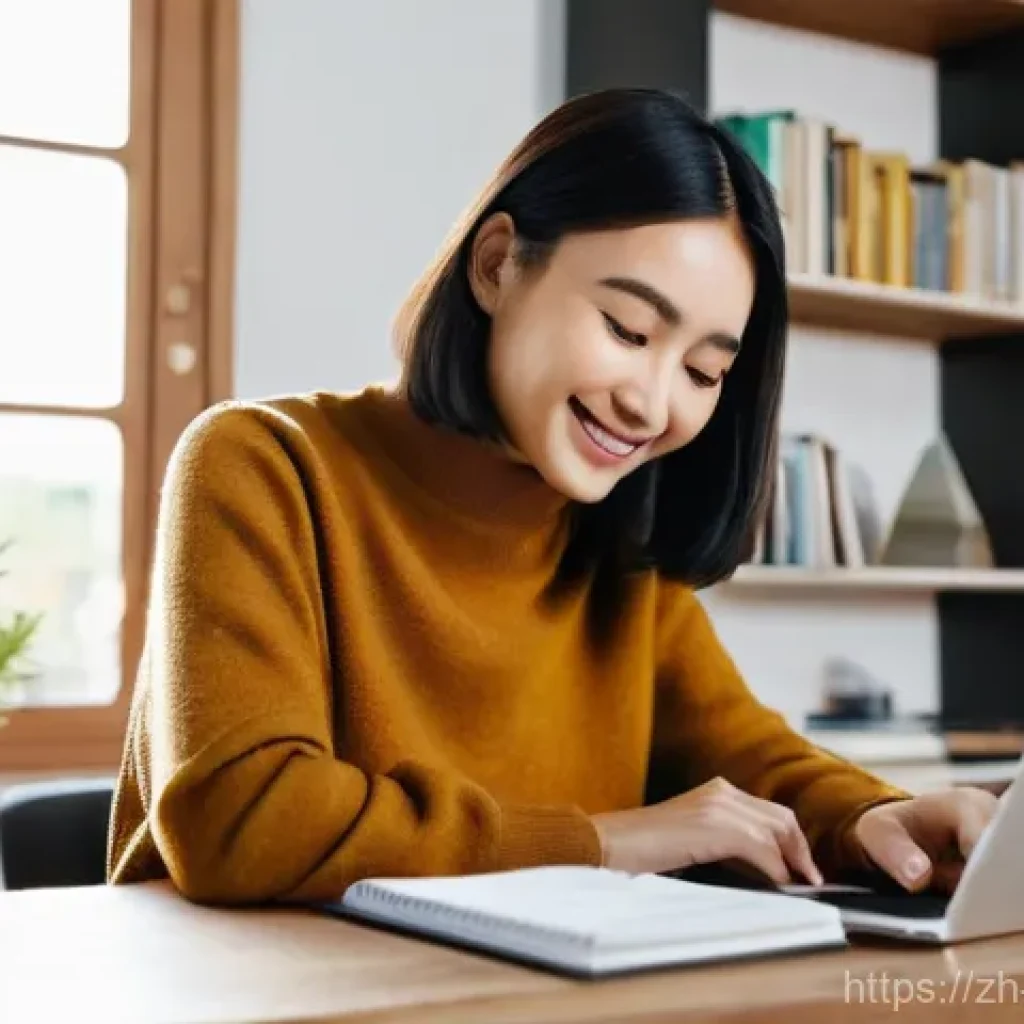 터키어 유튜브 학습 채널 - **Prompt:** A young East Asian woman, in her mid-20s, with short, stylish hair, wearing a cozy yet m...